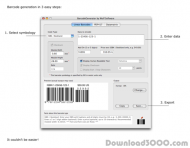 Barcode Generator Software Mac OS X screenshot